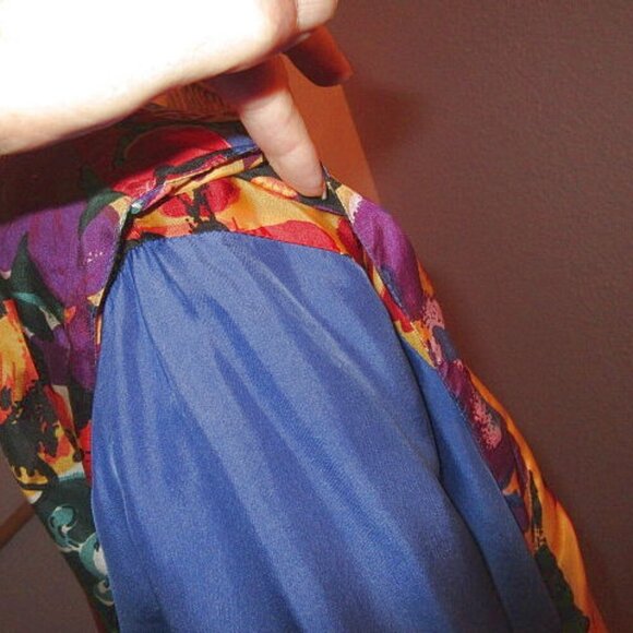 Vtg Oleg Cassini Silk Bomber Jacket Size S Psychedelic Disco Art To Wear 80s - Picture 3 of 13